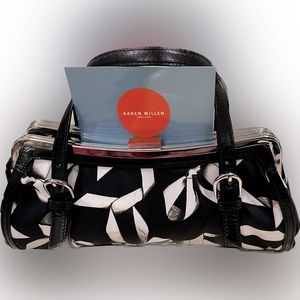 COPY - Karen Millen Purse Bag;  Black & White